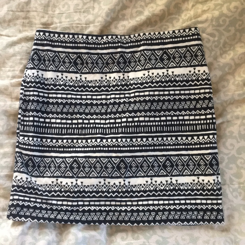 Aztec print skirt